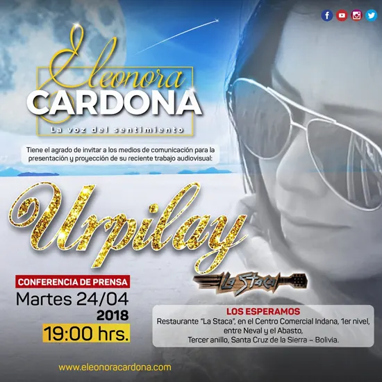 En este momento estás viendo Eleonora Cardona Lanza Oficialmente Urpilay